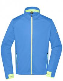 Tryck på Sport Softshell Jacka Herr — Bright Blue/Bright Yellow