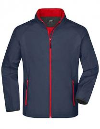 Tryck på Softshell Jacka Herr — Iron Grey/Red