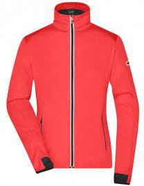 Tryck på Sport Softshell Jacka Dam — Bright Orange/Black