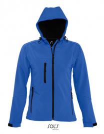 Tryck på SOL'S Softshell Jacka Dam med Huva — Royal Blue