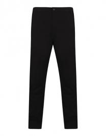 Tryck på Slim fit Chinos Herr — Black