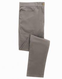 Tryck på Chinos Stretch Herr — Steel (ca. Pantone Cool Grey 11C)