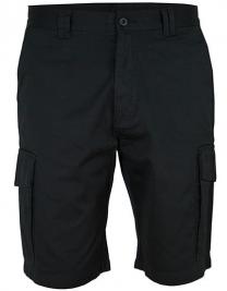 Tryck på Cargo Shorts — Black