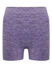 Tryck på Dam Shorts — Purple Marl