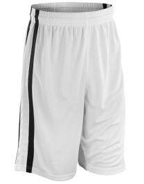 Tryck på Basket Herr Shorts — White/Black