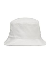 Tryck på Bucket Hat — White