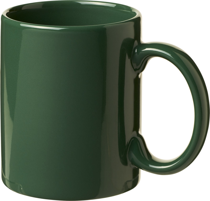 Tryck på Färgad Keramisk mugg 330ml — Grön 