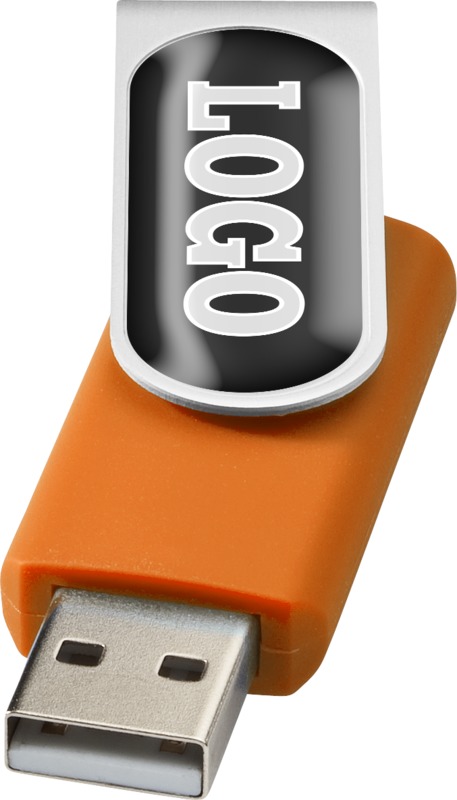 Tryck på USB-minne Doming — Orange 