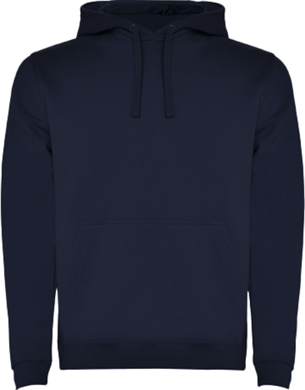 Tryck på Trendig Herrhoodie med Känguruficka — Navy Blue