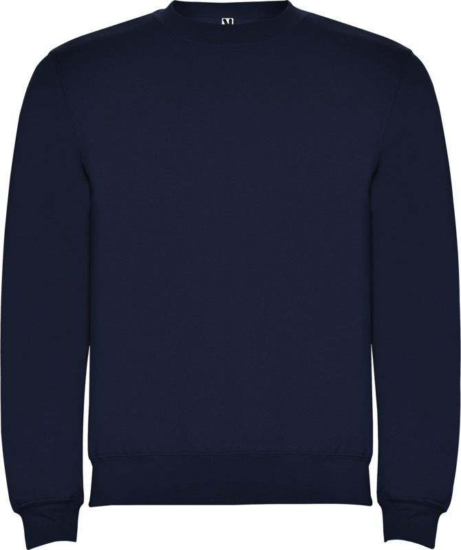 Tryck på Prisvärd Unisex Tröja med Rund Hals — Navy Blue