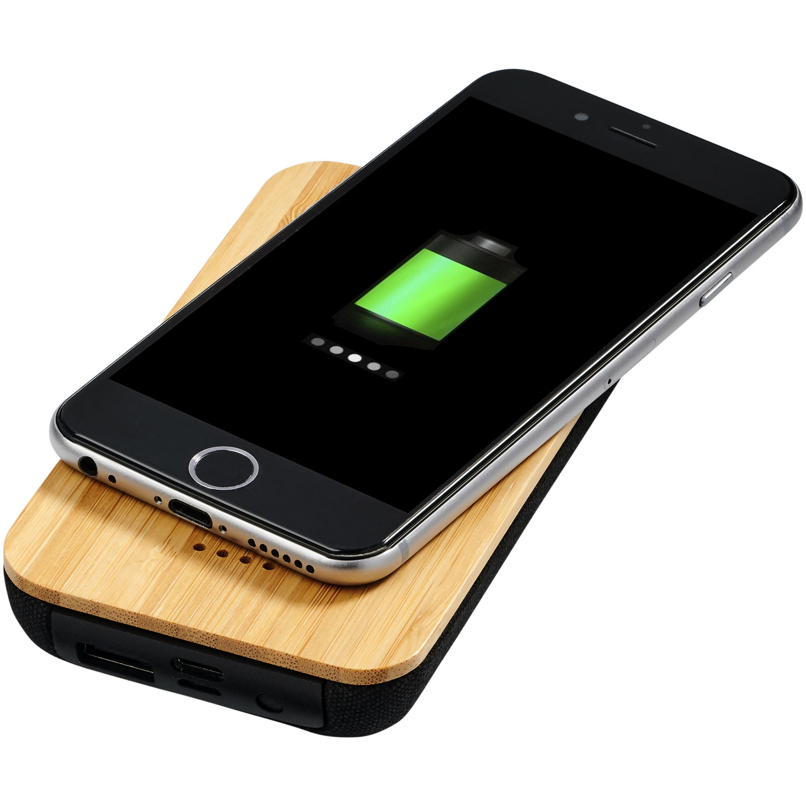 Bild av 6000 mAh Trådlös Powerbank av Bambu och Ekologisk Bomull