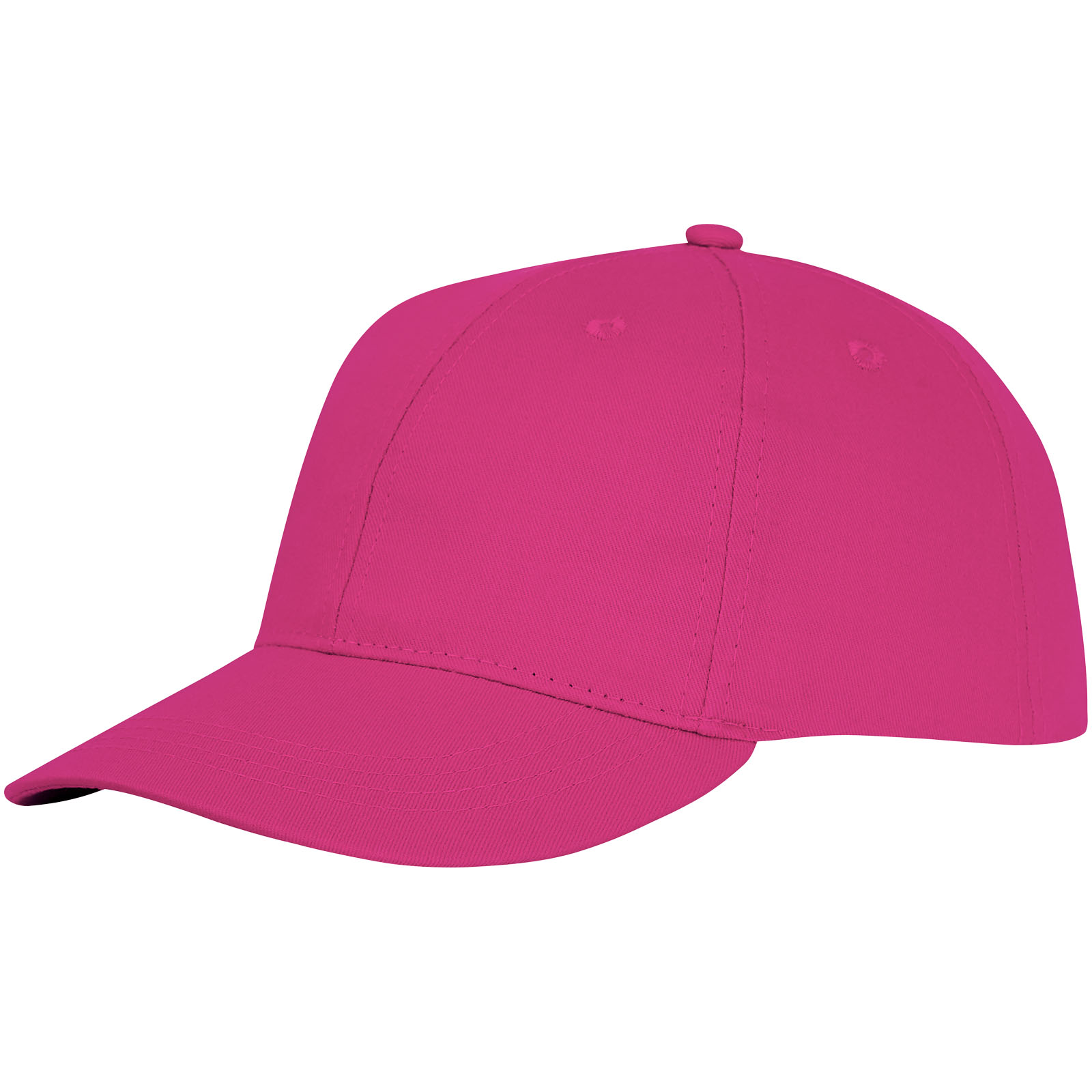 Tryck på 6-Panels Ventilerad Keps av Bomull — Magenta