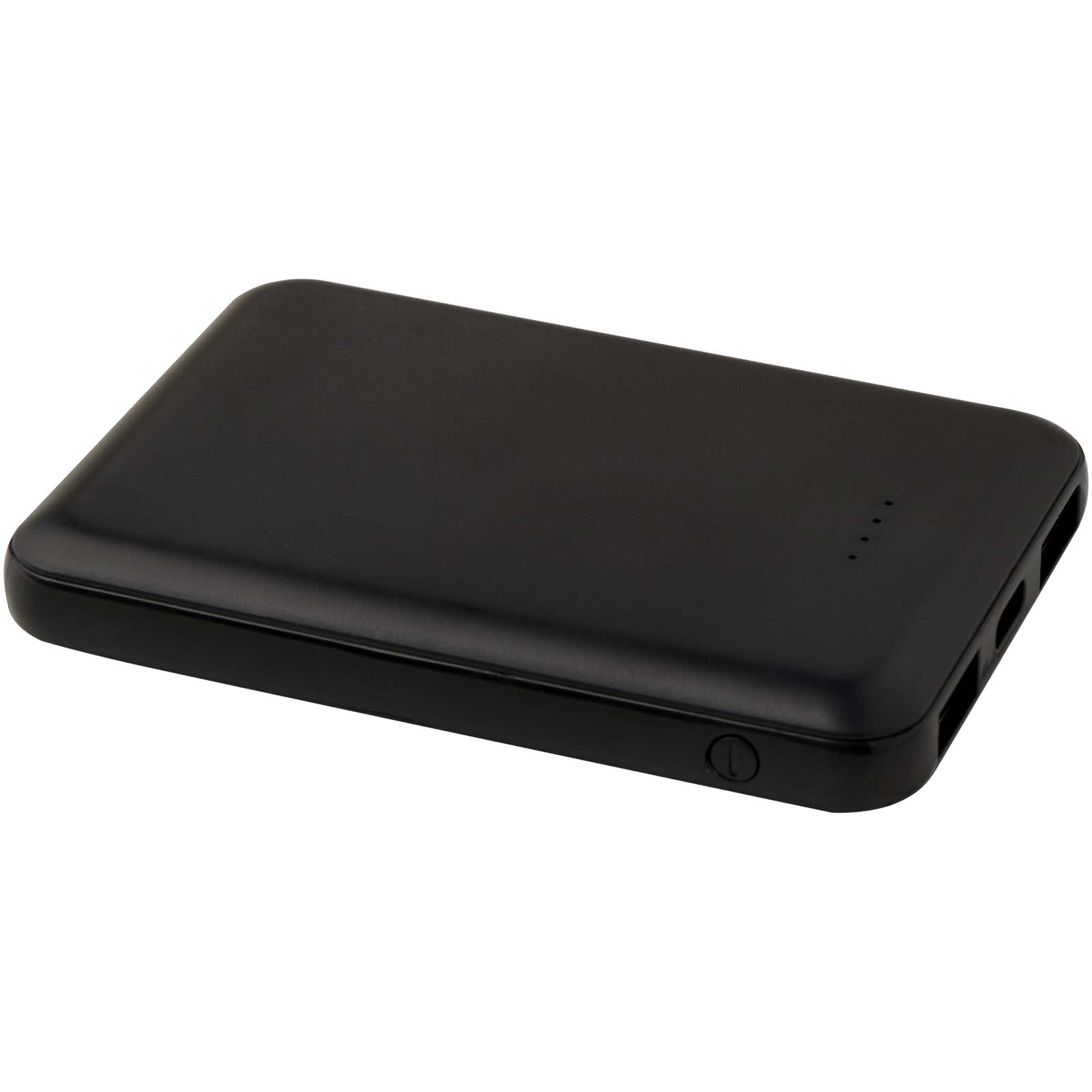 Tryck på 5000 mAh Type-C Powerbank av Återvunnen Plast — Svart