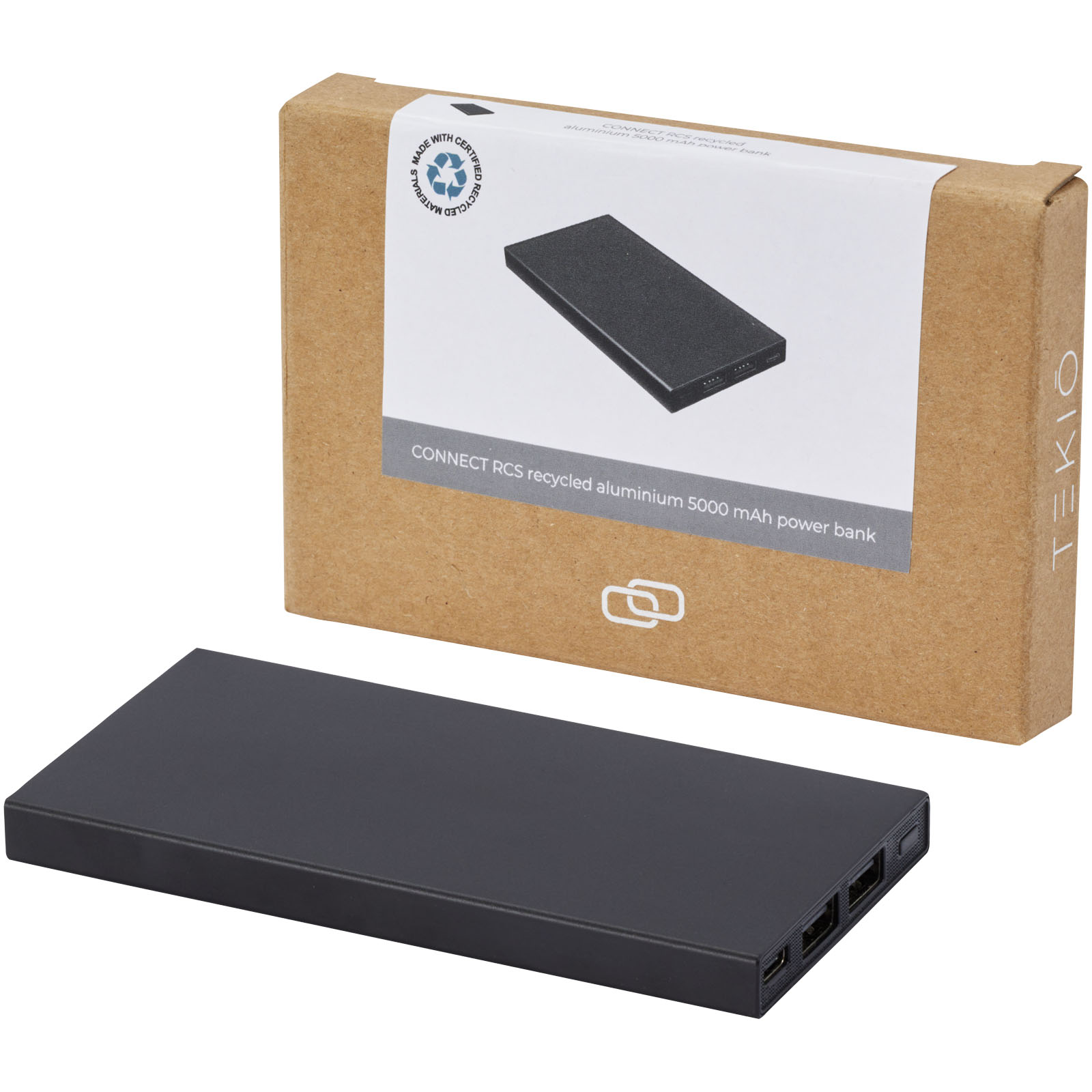 Bild av 5000 mAh Powerbank med Type-C av Återvunnen Aluminium