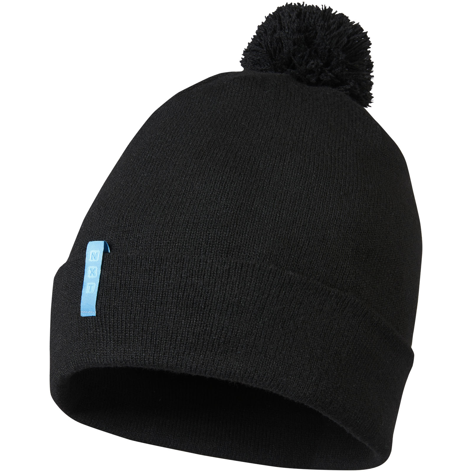 Bild av Ribbstickad Mössa med Pompom av Återvunnen Polyester