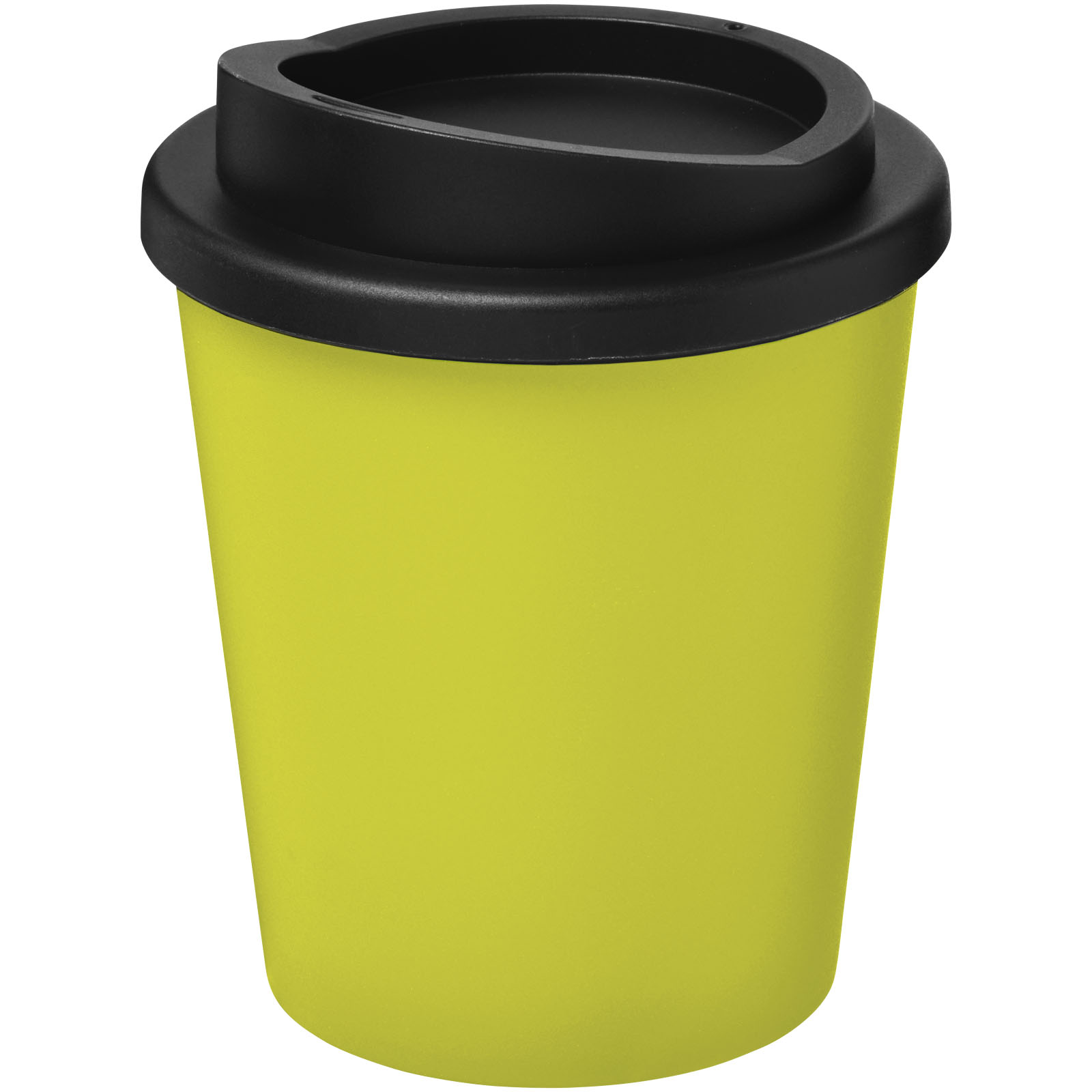 Tryck på Kompakt Termosmugg 250ml — Limegrön/Svart