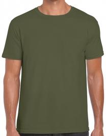 Tryck på Gildan T-shirt Billig — Military Green