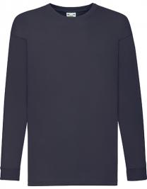 Tryck på Långärmad T-shirt Barn — Deep Navy