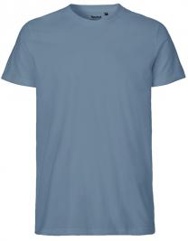 Tryck på T-shirt Organic Herr — Dusty Indigo