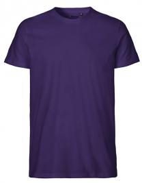 Tryck på T-shirt Organic Herr — Purple