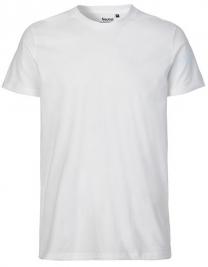 Tryck på T-shirt Organic Herr — White