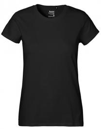 Tryck på T-shirt Organic Classic Dam — Black