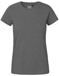 Tryck på T-shirt Organic Classic Dam — Dark Heather