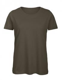 Tryck på T-shirt Organic Dam — Khaki