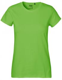 Tryck på T-shirt Organic Classic Dam — Lime