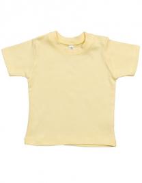 Tryck på Baby T-shirt Organic — Soft Yellow