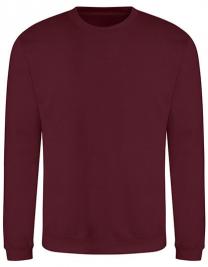 Tryck på AWD Sweatshirt Billig — Burgundy