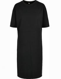 Tryck på Oversize Eco Tee Dress — Black