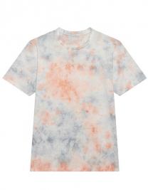 Tryck på Tie Dye T-shirt — Grey Pink Marble