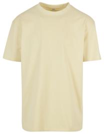 Tryck på Heavy Oversize T-shirt — Soft Yellow