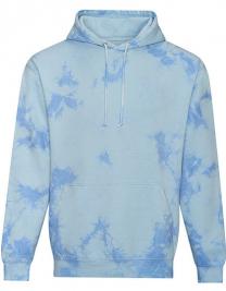 Tryck på Tie Dye Hoodie — Blue Cloud