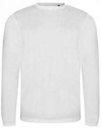 Tryck på AWD Long Tee Billig — Solid White