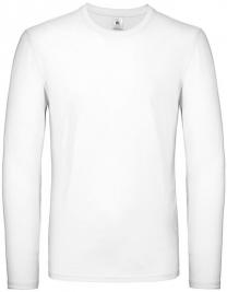 Tryck på B&C Long Tee Billig — White