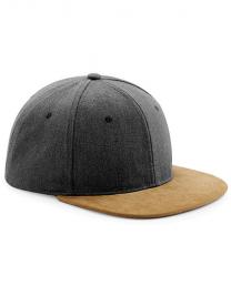 Tryck på Beechfield Suede Snapback — Vintage Black