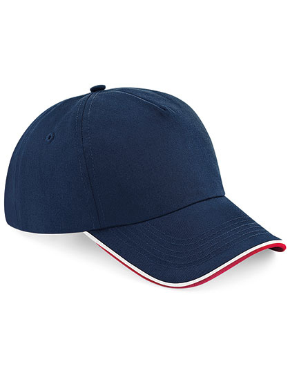 Tryck på Beechfield Keps Billig — French Navy/Classic Red/White