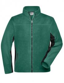 Tryck på Fleece Arbetsjacka Man — Dark Green/Black