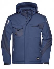 Tryck på Softshell Arbetsjacka — Navy/Navy