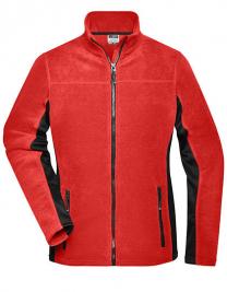 Tryck på Fleece Arbetsjacka Dam — Red/Black