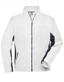 Tryck på Fleece Arbetsjacka Man — White/Carbon