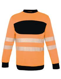 Tryck på Reflex Sweatshirt — Signal Orange/Black