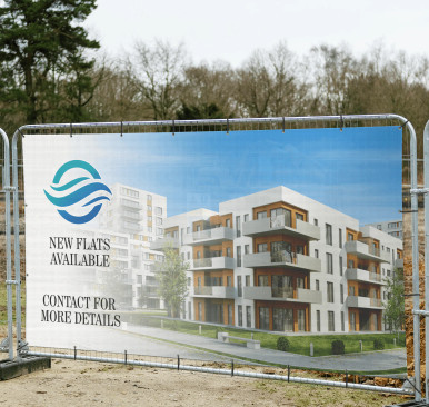 Produktbild av Banderoll Byggstaket (kr/m2)