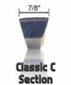 V Belt C228 - Interchangeable with Power King C228 - Outside Length: 232 X 7/8 Width