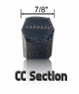 CC125 Type CC Interchangeable with Dunlop Double V Belt - Outside Length: 129 in - 0.875 in Width
