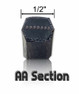 AA124 Interchangeable with Uniroyal Double V Belt type AA - Outside Length: 126 in - 0.5 in Width