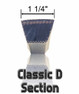 V Belt D195 - Interchangeable with Carlisle DP195 - Outside Length: 200 X 1-1/4 Width