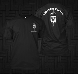 Swedish Military Heavy Cotton Försvarsmakten Black T-shirt Swedish Military Heavy Cotton Försvarsmakten Black T-shirt